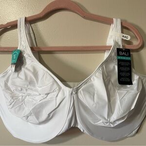 NWT Bali Women's White Minimizer Bra 44G